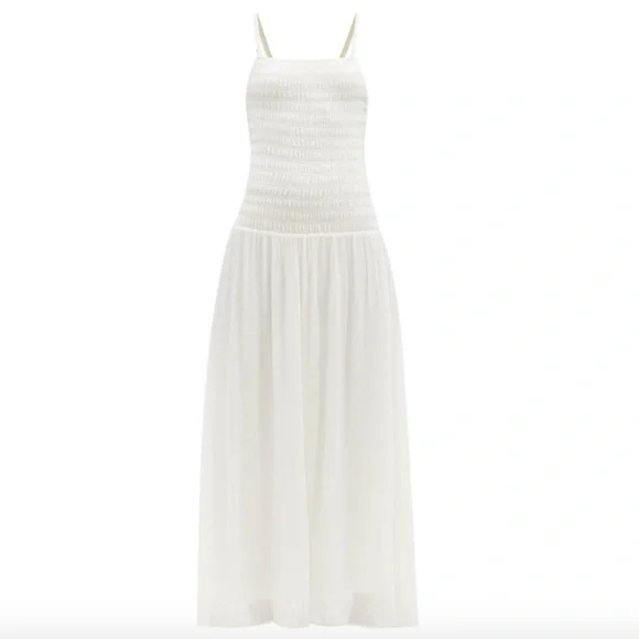 【Toteme】ソフトウエストのドレス Sleeveless cotton tee dress off white – TOTEME